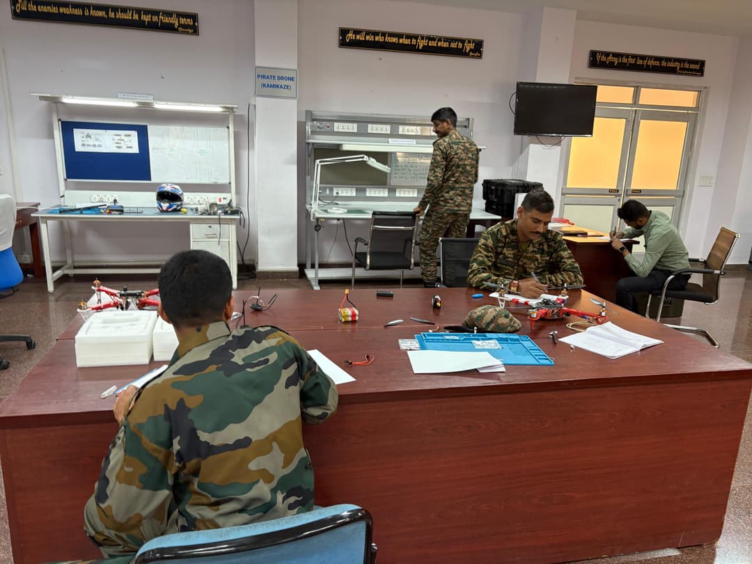 Defence personnel drone training